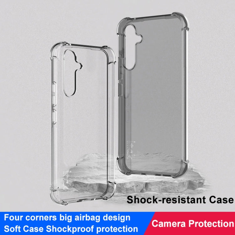 For Samsung Galaxy A54 5G imak Shockproof Airbag TPU Phone Case(Transparent Black) - Galaxy Phone Cases by imak | Online Shopping UK | buy2fix