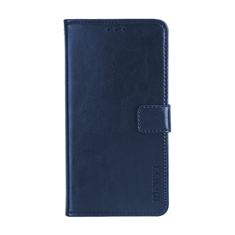 For Blackview A60 idewei Crazy Horse Texture Horizontal Flip Leather Case with Holder & Card Slots & Wallet(Dark Blue) - More Brand by idewei | Online Shopping UK | buy2fix