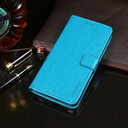 For Blackview BV6100 idewei Crazy Horse Texture Horizontal Flip Leather Case with Holder & Card Slots & Wallet(Sky Blue) - More Brand by idewei | Online Shopping UK | buy2fix
