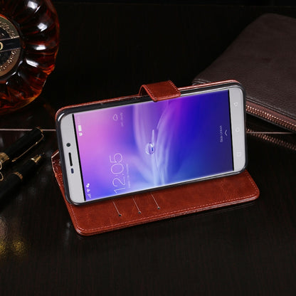 For Blackview R7 idewei Crazy Horse Texture Horizontal Flip Leather Case with Holder & Card Slots & Wallet(Brown) - More Brand by idewei | Online Shopping UK | buy2fix