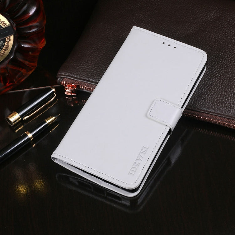 For Doogee X70 idewei  Crazy Horse Texture Horizontal Flip Leather Case with Holder & Card Slots & Wallet(White) - More Brand by idewei | Online Shopping UK | buy2fix