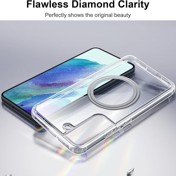 For Samsung Galaxy S21+ 5G Transparent Frosted MagSafe Phone Case - Galaxy S21+ 5G Cases by buy2fix | Online Shopping UK | buy2fix