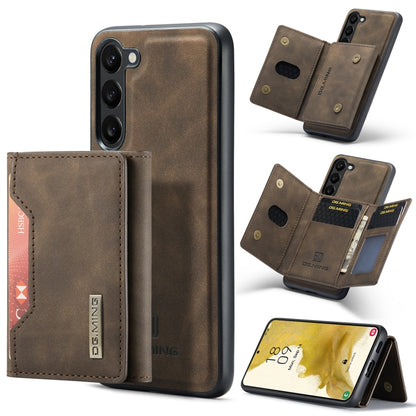 For Samsung Galaxy S23 5G DG.MING M2 Series 3-Fold Multi Card Bag + Phone Case(Coffee) - Galaxy S23 5G Cases by DG.MING | Online Shopping UK | buy2fix