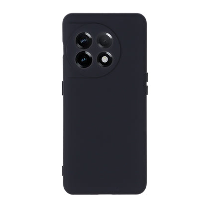 For OnePlus 11 Pure Color Liquid Silicone Shockproof Full Coverage Phone Case(Black) - OnePlus Cases by buy2fix | Online Shopping UK | buy2fix