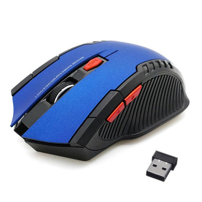 6-keys 2.4G 1600DPI Three-speed Adjustable Wireless Office Mouse(Blue) - Wireless Mice by buy2fix | Online Shopping UK | buy2fix