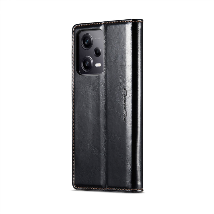 For Xiaomi Redmi Note 12 Pro+ 5G CaseMe 003 Crazy Horse Texture Leather Phone Case(Black) - Xiaomi Cases by CaseMe | Online Shopping UK | buy2fix