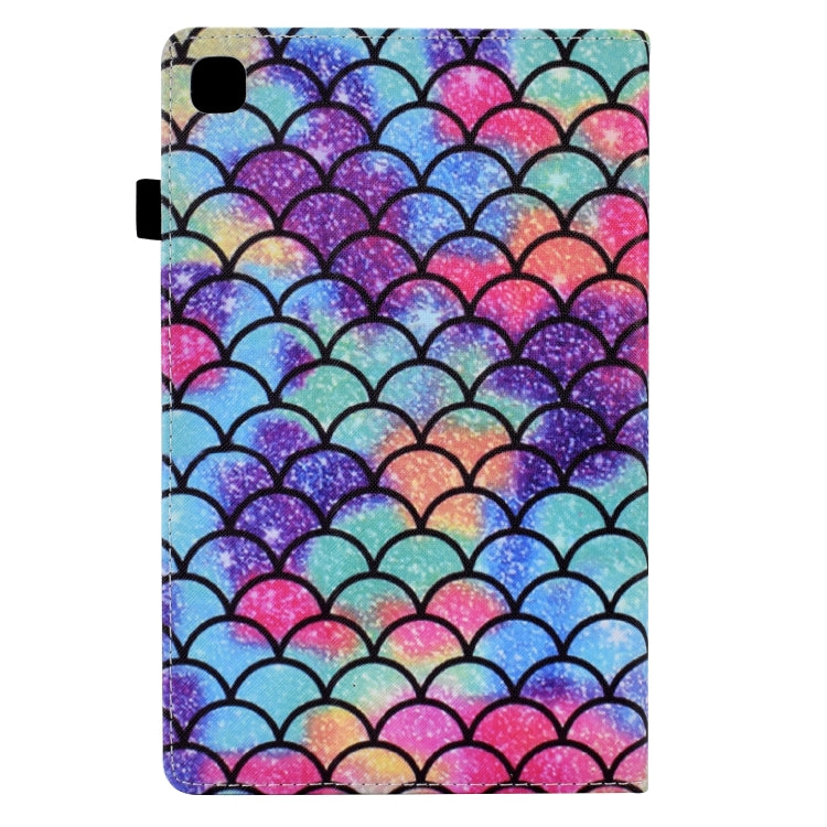 For Samsung Galaxy Tab S5e T720 Colored Drawing Stitching Elastic Band Leather Smart Tablet Case(Wavy Pattern) - Tab S5E 10.5 T720 / T725 by buy2fix | Online Shopping UK | buy2fix