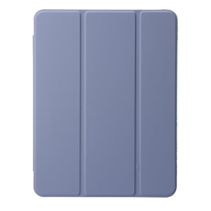 Clear Acrylic Leather Tablet Case For iPad Air 13 2024 / Pro 12.9 2022/ 2021 / 2020 / 2018(Lavender) - iPad Pro 12.9 (2022/2021) Cases by buy2fix | Online Shopping UK | buy2fix