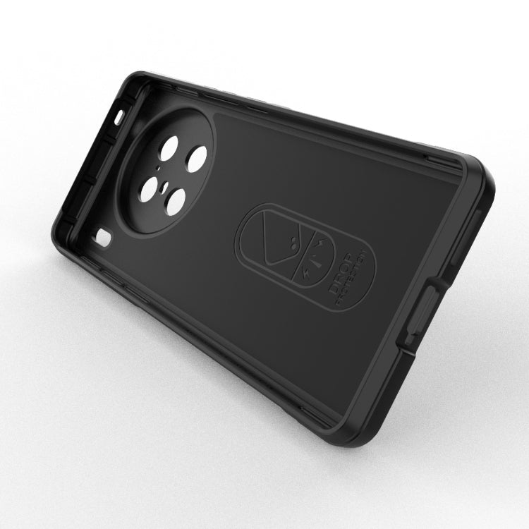 For vivo X90 Pro+ 5G Magic Shield TPU + Flannel Phone Case(Dark Green) - vivo Cases by buy2fix | Online Shopping UK | buy2fix