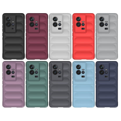 For vivo iQOO 11 5G Magic Shield TPU + Flannel Phone Case(Red) - vivo Cases by buy2fix | Online Shopping UK | buy2fix