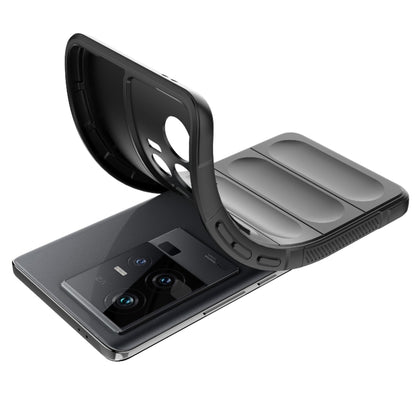 For vivo iQOO 11 5G Magic Shield TPU + Flannel Phone Case(Grey) - vivo Cases by buy2fix | Online Shopping UK | buy2fix