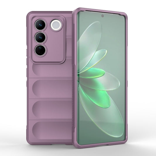 For vivo S16e 5G Magic Shield TPU + Flannel Phone Case(Purple) - vivo Cases by buy2fix | Online Shopping UK | buy2fix