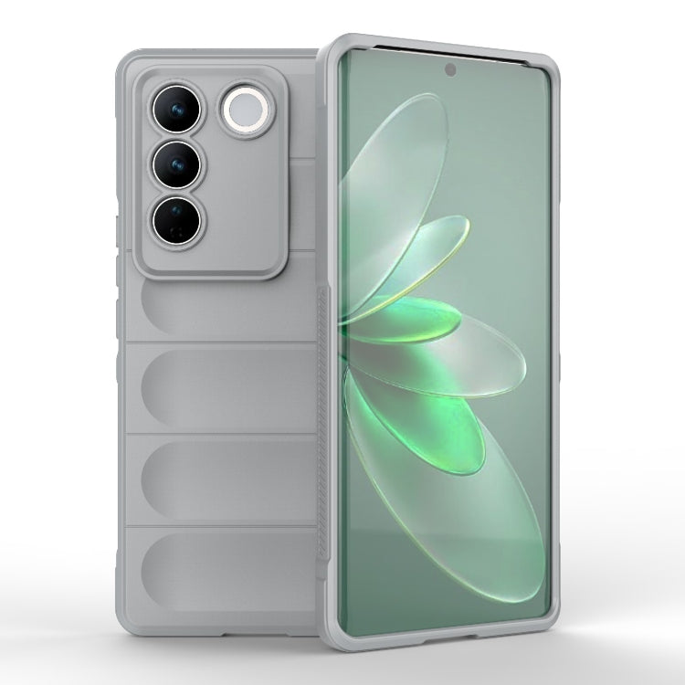 For vivo S16 Pro 5G Magic Shield TPU + Flannel Phone Case(Grey) - vivo Cases by buy2fix | Online Shopping UK | buy2fix