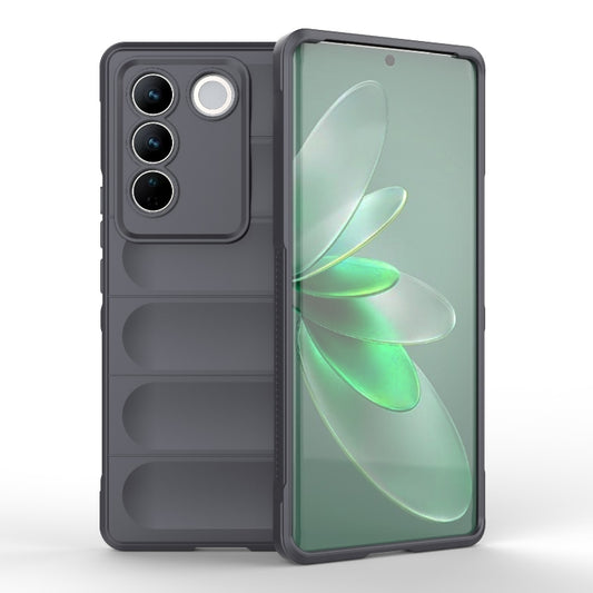 For vivo S16 Pro 5G Magic Shield TPU + Flannel Phone Case(Dark Grey) - vivo Cases by buy2fix | Online Shopping UK | buy2fix