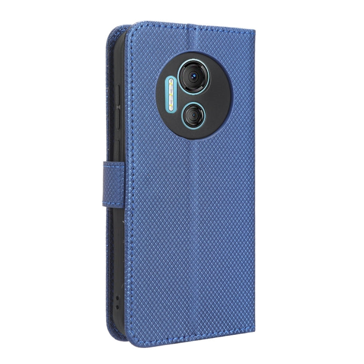 For Doogee X97 / X97 Pro Diamond Texture Leather Phone Case(Blue) - Doogee Cases by buy2fix | Online Shopping UK | buy2fix