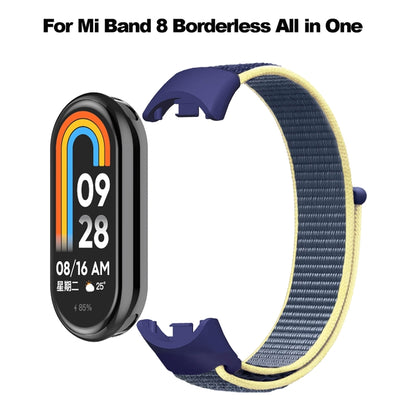 For Xiaomi Mi Band 8 Loop Nylon Watch Band(Ice Ocean Blue) - Watch Bands by buy2fix | Online Shopping UK | buy2fix