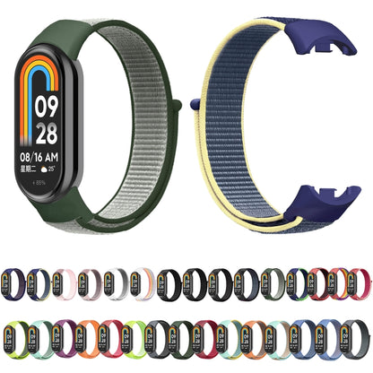 For Xiaomi Mi Band 8 Loop Nylon Watch Band(Anchor Gray) - Watch Bands by buy2fix | Online Shopping UK | buy2fix