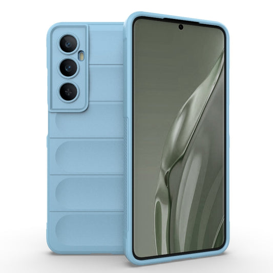 For Realme C65 4G Global Magic Shield TPU + Flannel Phone Case(Light Blue) - Realme Cases by buy2fix | Online Shopping UK | buy2fix