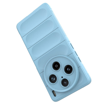 For vivo X100 Pro 5G Magic Shield TPU + Flannel Phone Case(Light Blue) - X100 Pro Cases by buy2fix | Online Shopping UK | buy2fix