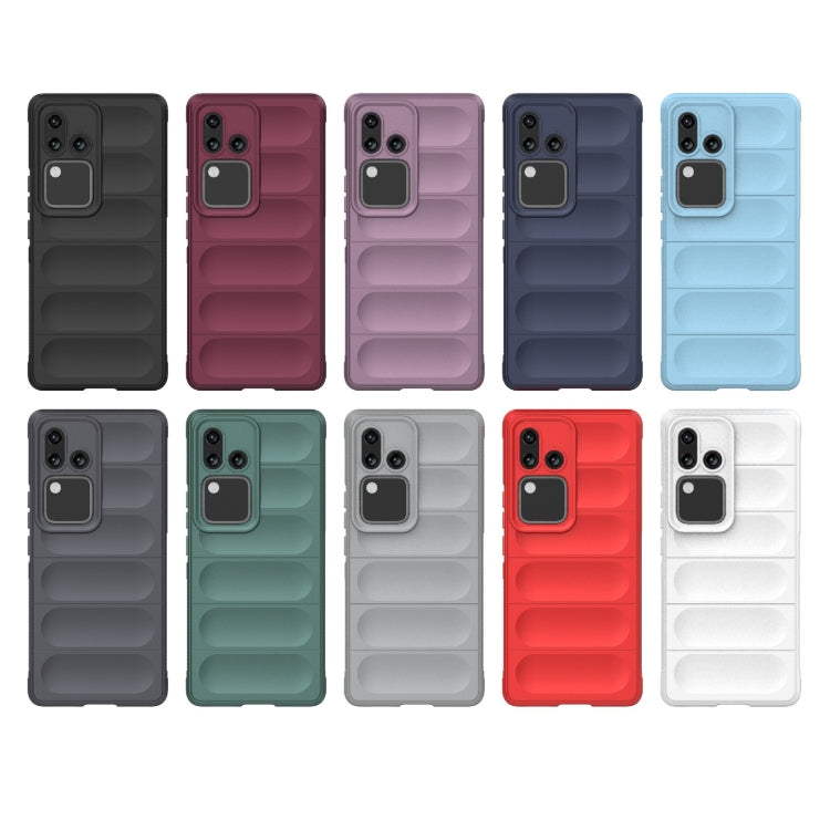 For vivo S18 5G Magic Shield TPU + Flannel Phone Case(Dark Blue) - S18 Cases by buy2fix | Online Shopping UK | buy2fix
