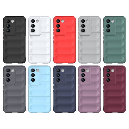 For vivo Y200E 5G Global / Y100 5G IDN Magic Shield TPU + Flannel Phone Case(Dark Grey) - vivo Cases by buy2fix | Online Shopping UK | buy2fix