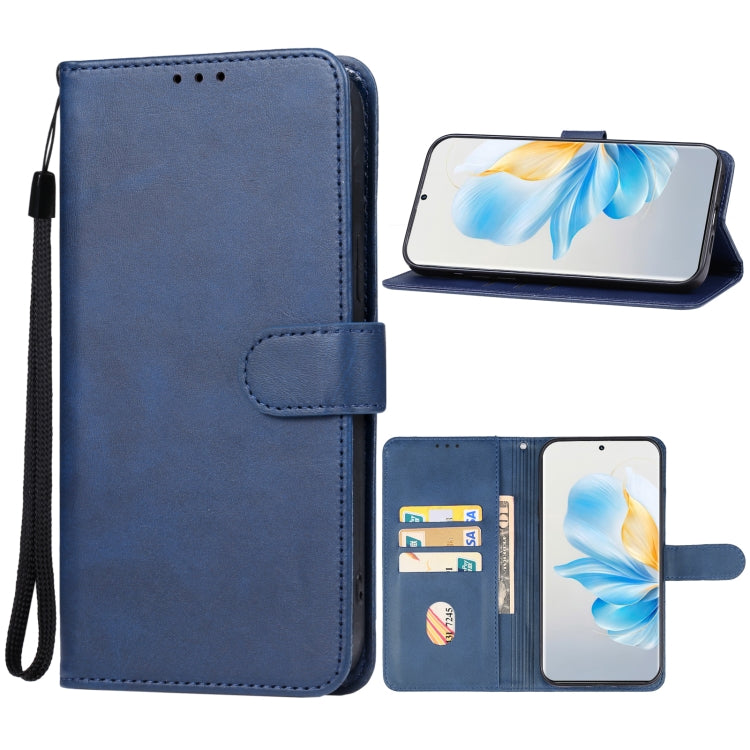 For Honor 100 Leather Phone Case(Blue) - Honor Cases by buy2fix | Online Shopping UK | buy2fix