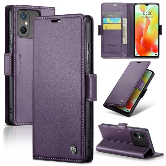 For Xiaomi Redmi 11A/12C CaseMe 023 Butterfly Buckle Litchi Texture RFID Anti-theft Leather Phone Case(Pearly Purple) - Xiaomi Cases by CaseMe | Online Shopping UK | buy2fix