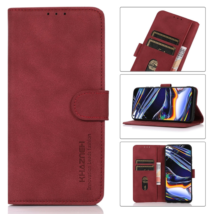 For Xiaomi Redmi Note 13 KHAZNEH Matte Texture Leather Phone Case(Red) - Note 13 Cases by buy2fix | Online Shopping UK | buy2fix