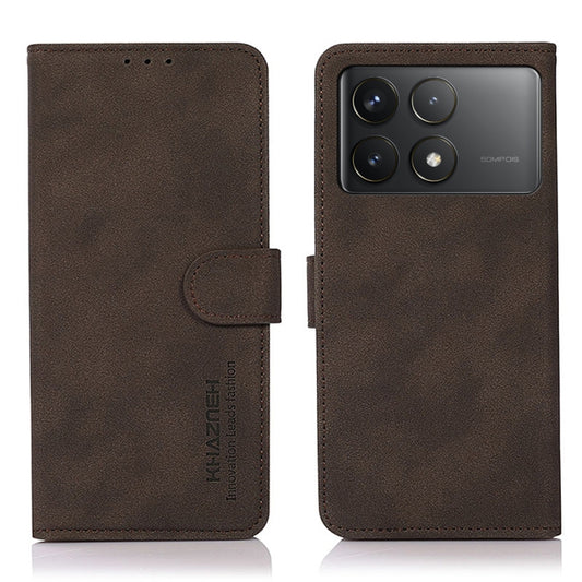 For Xiaomi Redmi K70 5G / K70 Pro 5G KHAZNEH Matte Texture Leather Phone Case(Brown) - K70 Cases by buy2fix | Online Shopping UK | buy2fix