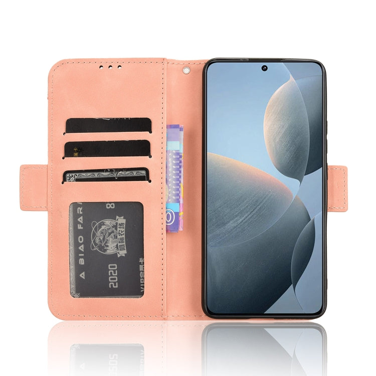 For Xiaomi Redmi K70 / K70 Pro 5G Skin Feel Calf Texture Card Slots Leather Phone Case(Pink) - K70 Pro Cases by buy2fix | Online Shopping UK | buy2fix