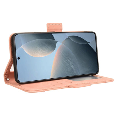 For Xiaomi Redmi K70 / K70 Pro 5G Skin Feel Calf Texture Card Slots Leather Phone Case(Pink) - K70 Pro Cases by buy2fix | Online Shopping UK | buy2fix