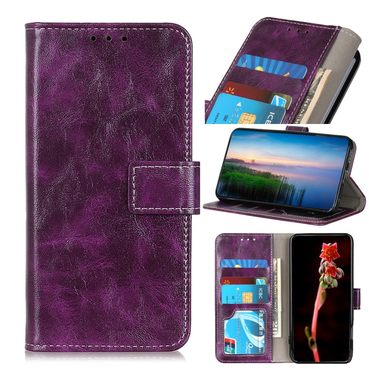 For Xiaomi Redmi Note 13 Pro+ Retro Crazy Horse Texture Leather Phone Case(Purple) - Note 13 Pro+ Cases by buy2fix | Online Shopping UK | buy2fix