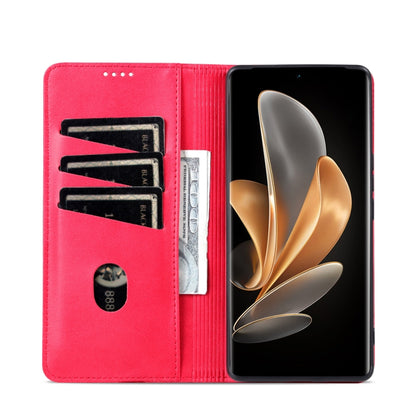 For Huawei Pura 70 Pro / 70 Pro+ AZNS Magnetic Calf Texture Flip Leather Phone Case(Red) - Huawei Cases by AZNS | Online Shopping UK | buy2fix