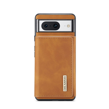 For Google Pixel 8 DG.MING M1 Series 3-Fold Multi Card Wallet + Magnetic Phone Case(Brown) - Google Cases by DG.MING | Online Shopping UK | buy2fix