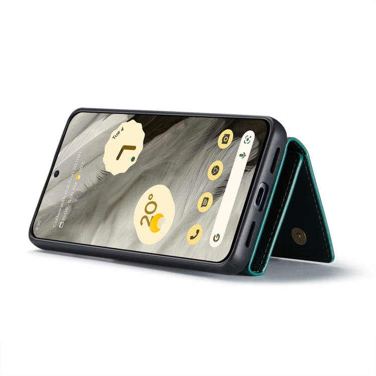 For Google Pixel 8 DG.MING M1 Series 3-Fold Multi Card Wallet + Magnetic Phone Case(Green) - Google Cases by DG.MING | Online Shopping UK | buy2fix