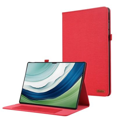 For Huawei MatePad Pro 12.2 2024 Fabric Leather Tablet Case(Red) - Huawei by buy2fix | Online Shopping UK | buy2fix