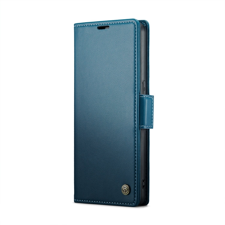 For OPPO Reno7 4G Indonesia/F21 Pro 4G/Reno8 4G CaseMe 023 Butterfly Buckle Litchi Texture RFID Anti-theft Leather Phone Case(Blue) - OPPO Cases by CaseMe | Online Shopping UK | buy2fix