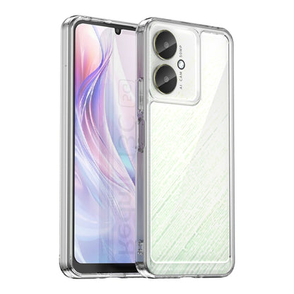 For Xiaomi Redmi 13R 5G Colorful Series Acrylic Hybrid TPU Phone Case(Transparent) - 13R Cases by buy2fix | Online Shopping UK | buy2fix