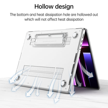 For MacBook Pro 16 inch A2141 Frosted Translucent Laptop Protective Case(Purple) - MacBook Pro Cases by buy2fix | Online Shopping UK | buy2fix