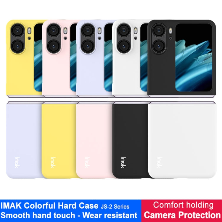 For OPPO Find N2 Flip 5G IMAK JS-2 Series Colorful PC Case(Purple) - OPPO Cases by imak | Online Shopping UK | buy2fix