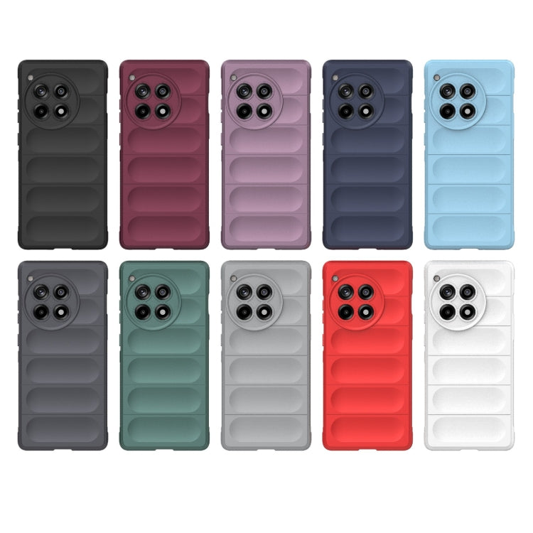 For OnePlus Ace 3 5G Magic Shield TPU + Flannel Phone Case(Grey) - OnePlus Cases by buy2fix | Online Shopping UK | buy2fix