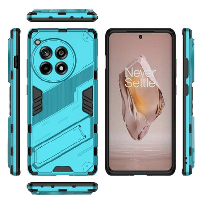 For OnePlus Ace 3 5G Punk Armor 2 in 1 PC + TPU Phone Case with Holder(Blue) - OnePlus Cases by buy2fix | Online Shopping UK | buy2fix
