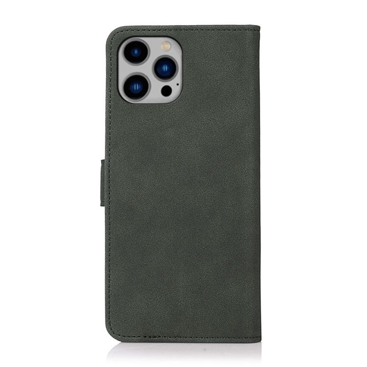 For iPhone 16 Pro Max KHAZNEH Matte Texture Leather Phone Case(Green) - iPhone 16 Pro Max Cases by buy2fix | Online Shopping UK | buy2fix