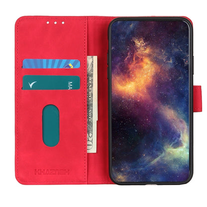 For iPhone 16 Pro Max KHAZNEH Retro Texture Leather Phone Case(Red) - iPhone 16 Pro Max Cases by buy2fix | Online Shopping UK | buy2fix