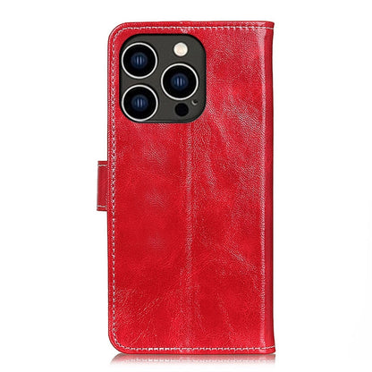 For iPhone 16 Pro Max Retro Crazy Horse Texture Horizontal Flip Leather Phone Case(Red) - iPhone 16 Pro Max Cases by buy2fix | Online Shopping UK | buy2fix