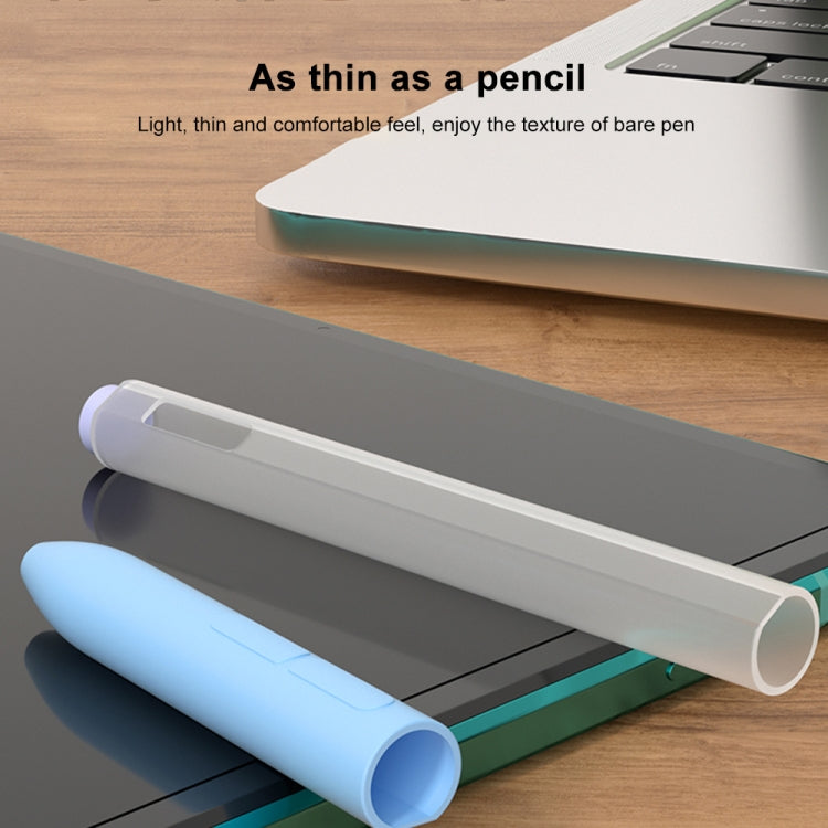 For Xiaomi Stylus Pen 2 Jelly Style Translucent Silicone Protective Pen Case(Grey) - Pencil Accessories by buy2fix | Online Shopping UK | buy2fix