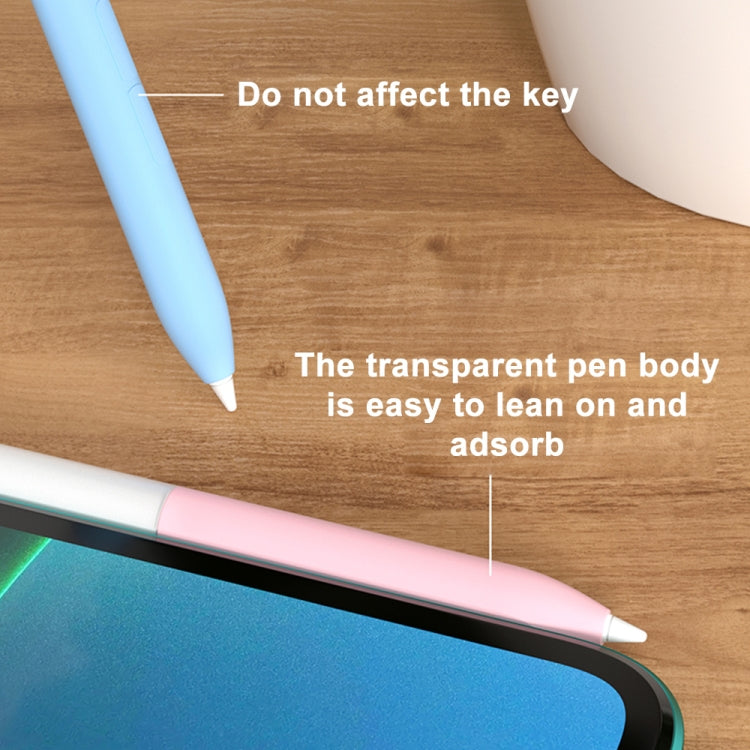 For Xiaomi Stylus Pen 2 Jelly Style Translucent Silicone Protective Pen Case(Grey) - Pencil Accessories by buy2fix | Online Shopping UK | buy2fix