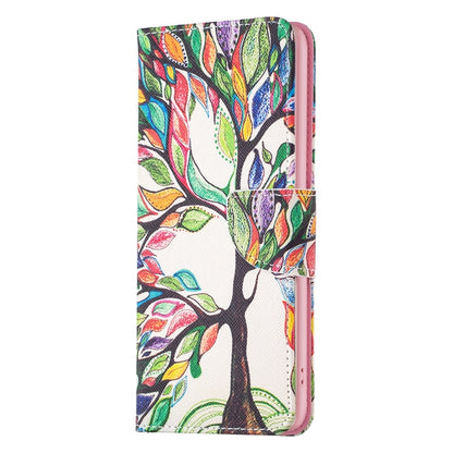 For iPhone 16 Pro Colored Drawing Pattern Leather Phone Case(Tree Life) - iPhone 16 Pro Cases by buy2fix | Online Shopping UK | buy2fix