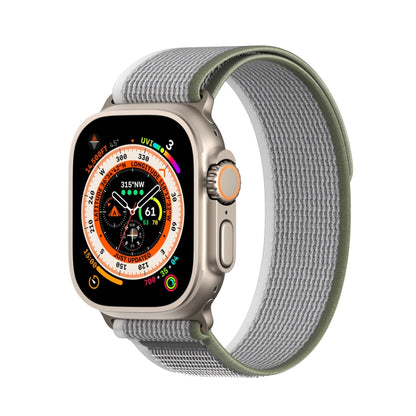 For Apple Watch 9 41mm DUX DUCIS YJ Series Nylon Watch Band(Green Grey) - Watch Bands by DUX DUCIS | Online Shopping UK | buy2fix