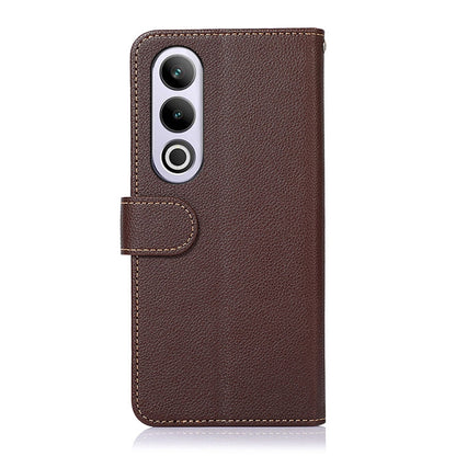 For OnePlus Nord CE4 5G Global KHAZNEH Litchi Texture Leather RFID Phone Case(Brown) - OnePlus Cases by buy2fix | Online Shopping UK | buy2fix